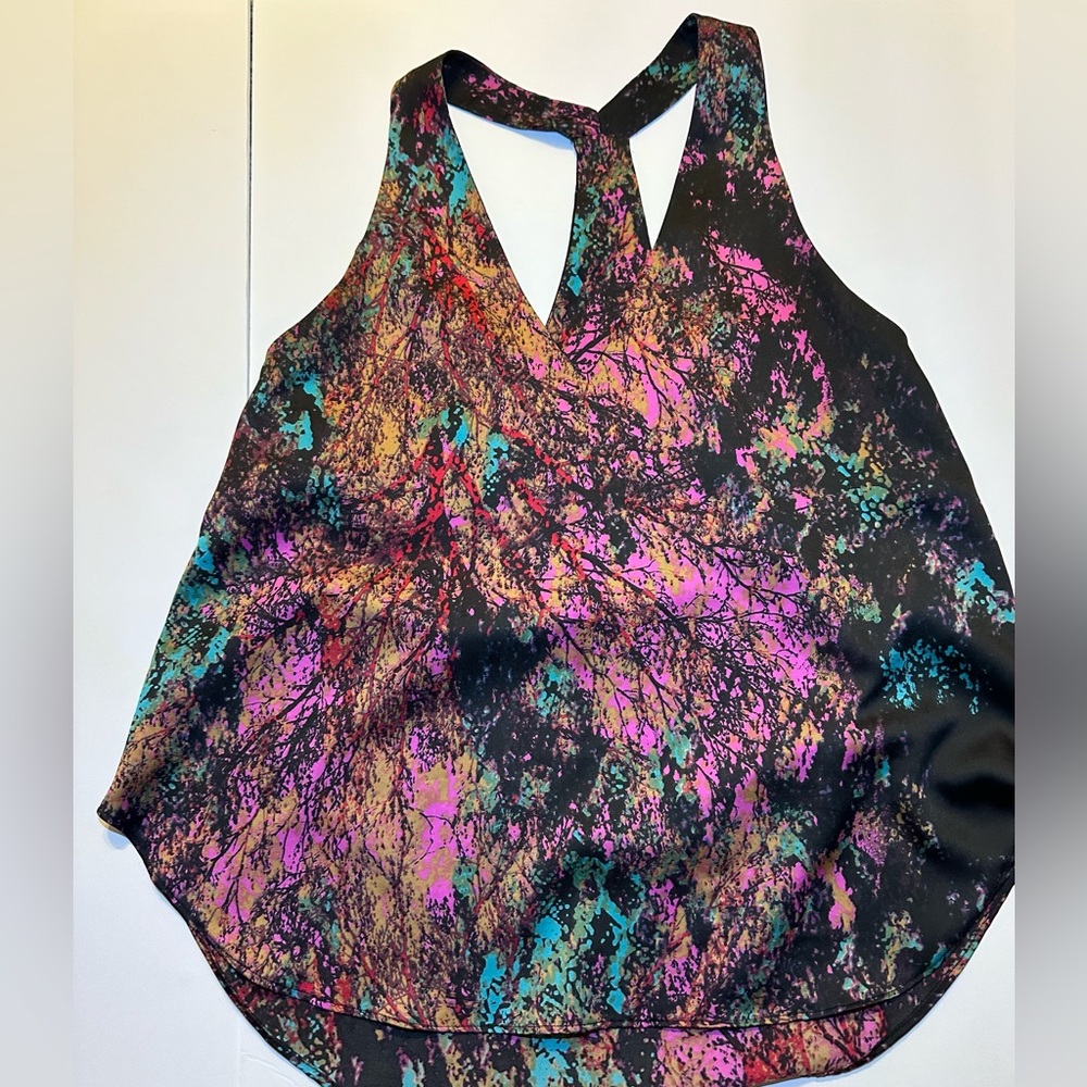 Three Eighty Two Alexa Racer Black Sleeves Top